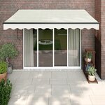 vidaXL Auvent rétractable automatique crème 3 5x2 5 m