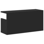 vidaXL Armoire murale 60x20x30 cm noir bois d'ingénierie