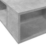 vidaXL Cadre de lit sans matelas gris béton 90x200 cm