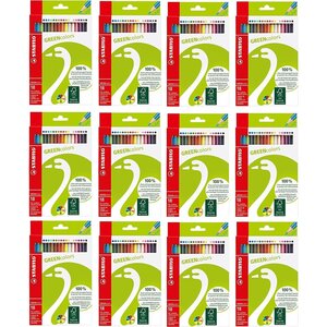 Étui 18 crayons de couleur GREENcolors Recyclés Assortis x 12 STABILO