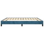 vidaXL Cadre de lit Bleu foncé 180x200 cm Velours