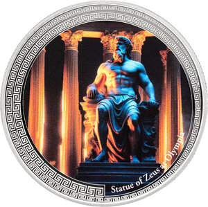 Monnaie STATUE OF ZEUS AT OLYMPIA Seven Wonders of the World 1 Oz Argent 2$ Niue 2026 (PRÉCOMMANDE)