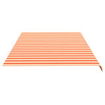 vidaXL Tissu de remplacement pour auvent Jaune et orange 6x3 5 m