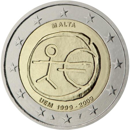 Pièce de monnaie 2 euro commémorative Malte 2009 – EMU