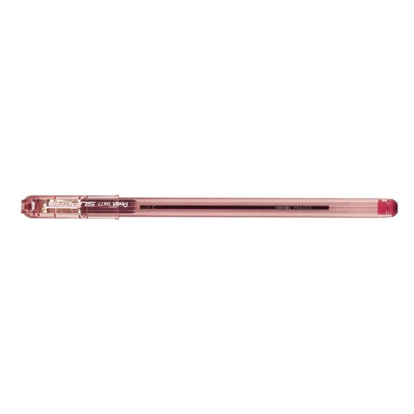 Stylo à bille superb bk77  rouge x 12 pentel