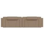 vidaXL Coussin de tête de lit cappuccino 200 cm similicuir