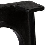 vidaXL Pied de table base 2 Pièces Base voûtée Cadre en A Fonte