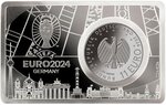 Pièce de monnaie en Argent 11 Euro g 93.3 (3 oz) Millésime 2024 UEFA EURO FOOTBALL