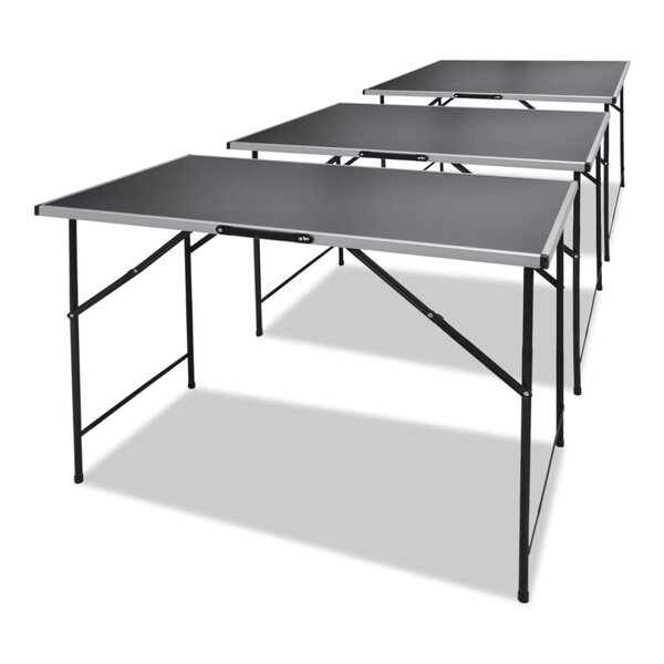 vidaXL Table à coller 3 Pièces Pliable