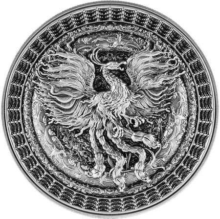 Pièce de monnaie en Argent - Cuivre 2 Dollars g 31.1 (1 oz) Ag - 120 (4 oz) Cu Millésime 2024 FORBIDDEN PHOENIX