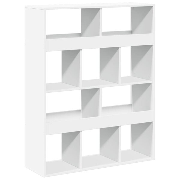 vidaXL Cloison de séparation blanc 100x33x125 5 cm bois d'ingénierie