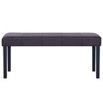 vidaXL Banc 106 cm Marron Similicuir