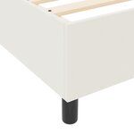 vidaXL Lit à Ressorts avec Matelas Crème 120x200 cm Tissu en Corduroy