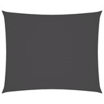 vidaXL Voile de parasol tissu oxford rectangulaire 2x3 m anthracite