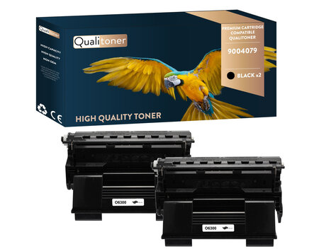 Qualitoner x2 toners 9004079 noir compatible pour oki