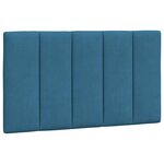 vidaXL Lit avec matelas bleu 80x200 cm velours