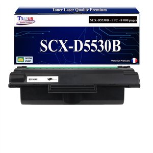 T3AZUR - Toner compatible avec Samsung SCX-D5530B SCX5530X pour Samsung SCX-5330N SCX-5530 SCX-5530FN SCX-5535DN