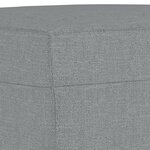 vidaXL Ensemble de canapés 3 Pièces avec coussins Gris clair Tissu