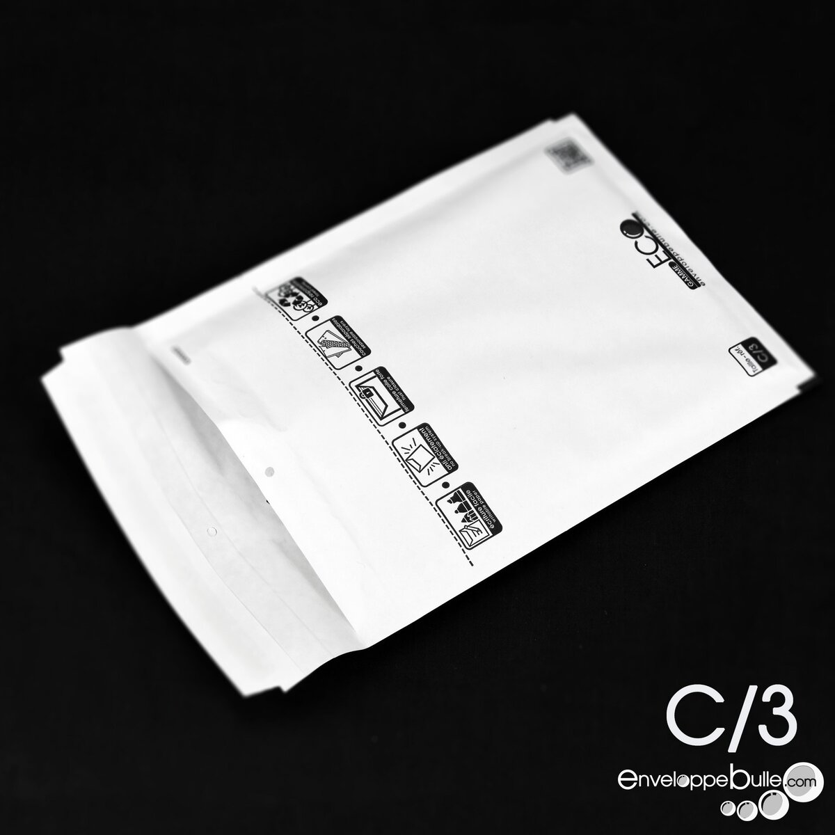 Lot 100x enveloppes à bulles ECO pochettes Blanches - format 290x370 mm -  type H8 (H)