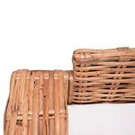 vidaXL Ensemble de canapés de jardin 2 Pièces avec coussins Rotin naturel