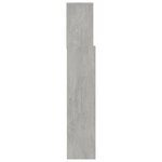 vidaXL Armoire de tête de lit Gris béton 120x19x103 5 cm
