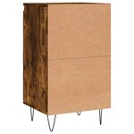 vidaXL Buffets 2 Pièces chêne fumé 40x35x70 cm bois d'ingénierie