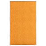 vidaXL Paillasson lavable Orange 90x150 cm