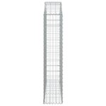 vidaXL Panier de gabions arqué 150x30x140/160 cm Fer galvanisé
