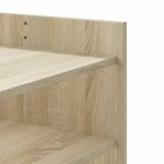 vidaXL Table basse chêne sonoma 80x50x50 cm bois d'ingénierie