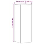 vidaXL Supports pour plantes 2 Pièces blanc 33x33x100cm bois d'ingénierie