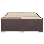 vidaXL Cadre de lit sans matelas marron foncé 160x200 cm tissu