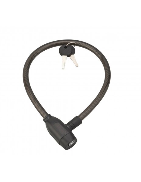 THIRARD - Antivol à clé Twisty  câble acier  vélo  12mmx0.6m  2 clés  noir