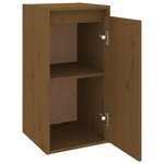 vidaXL Armoires murales 2Pièces Marron miel 30x30x60cm Bois de pin massif