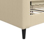 vidaXL Lit de repos crème 90x200 cm tissu