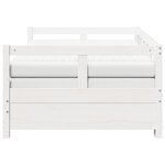 vidaXL Lit de jour et lit gigogne et matelas 80x200 cm bois pin massif