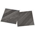 vidaXL Dalles de plancher autoadhésives 55 Pièces PVC 5 11 m² gris rayé