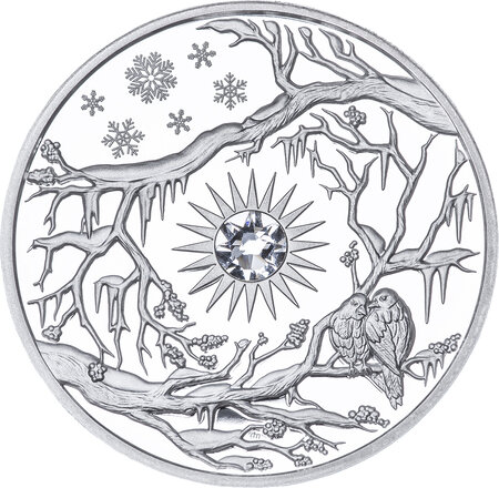 Pièce de monnaie en Argent 5 Dollars g 62.2 (2 oz) Millésime 2017 Four Seasons 2017 WINTER