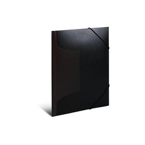 Chemise à élastiques, PP, A3, noir translucide HERMA