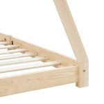 vidaXL Cadre de lit d'enfant Bois de pin massif 80x160 cm
