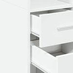 vidaXL Buffet haut blanc 30x42 5x185 cm bois d'ingénierie