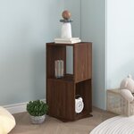 vidaXL Armoire rotative Chêne marron 34 5x34 5x75 5 cm bois ingénierie