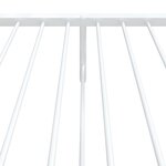 vidaXL Cadre de lit métal avec tête de lit/pied de lit blanc 75x190 cm