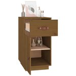 vidaXL Armoire de bureau Marron miel 40x50x75 cm Bois massif de pin