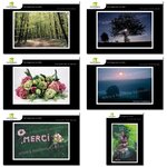 Lot de 6 cartes postales - voeux 2 - photos frédéric engel
