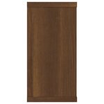 vidaXL Étagères murales cube 4 Pièces Chêne marron 100x15x30 cm Bois