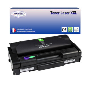 Toner compatible avec ricoh aficio sp330  sp330dn  sp330sfn  sp330sn  remplace ricoh aficio sp330 (408278/408281) -3 500 pages - t3azur