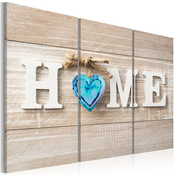 Tableau - home: blue love l x h en cm 120x80