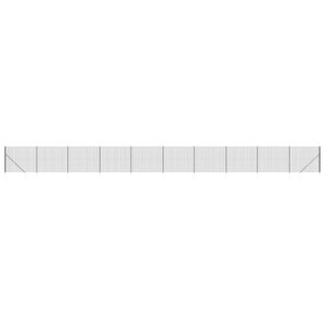 vidaXL Clôture en treillis métallique et ancrage anthracite 2x25 m