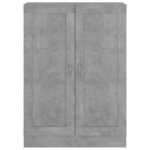 vidaXL Bibliothèque Gris béton 82 5x30 5x115 cm Bois d'ingénierie