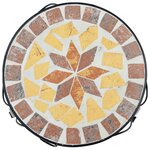 vidaXL Supports pour plantes 3 Pièces terre cuite et blanc céramique